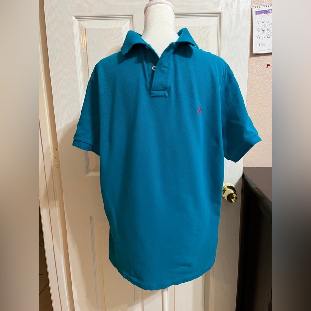 (H) Polo Ralph Lauren blue shirt for men